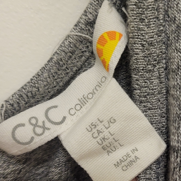 Revolve C&C California Size Large Heathered Grey - Picture 6 of 10